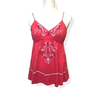 Free People HOT PINK Boho halter tank size XS